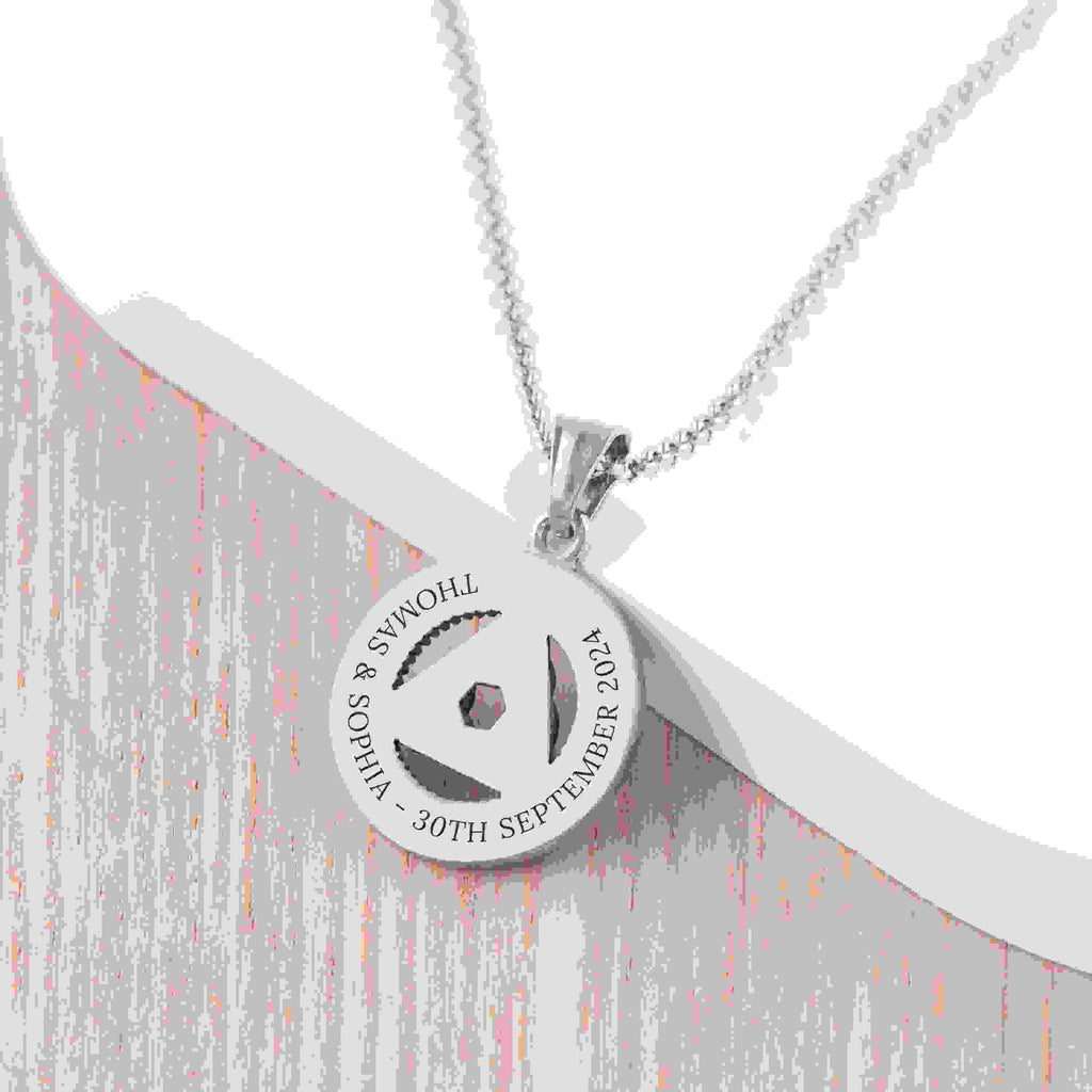 Personalised Men's Celtic Trinity Pendant Necklace