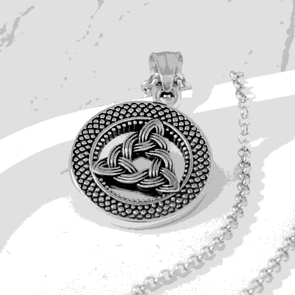Personalised Men's Celtic Trinity Pendant Necklace