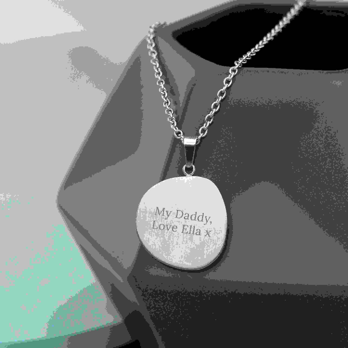 Personalised Men's Compass Amulet Necklace