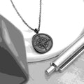 Personalised Men's Compass Amulet Necklace