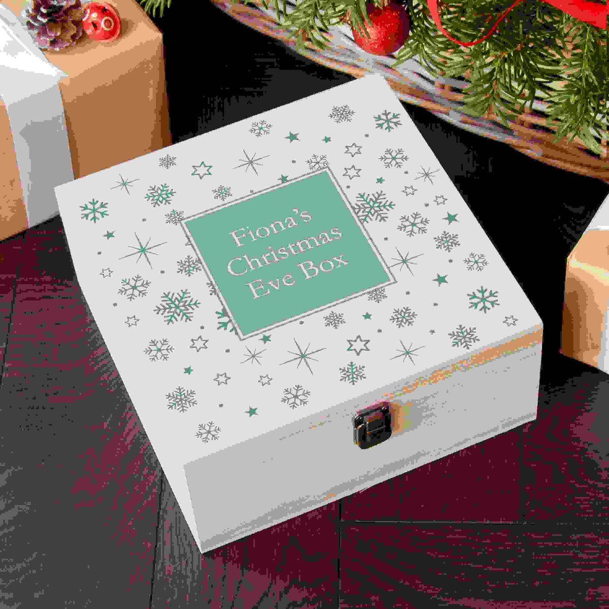 Personalised Snowflake Christmas Eve Box