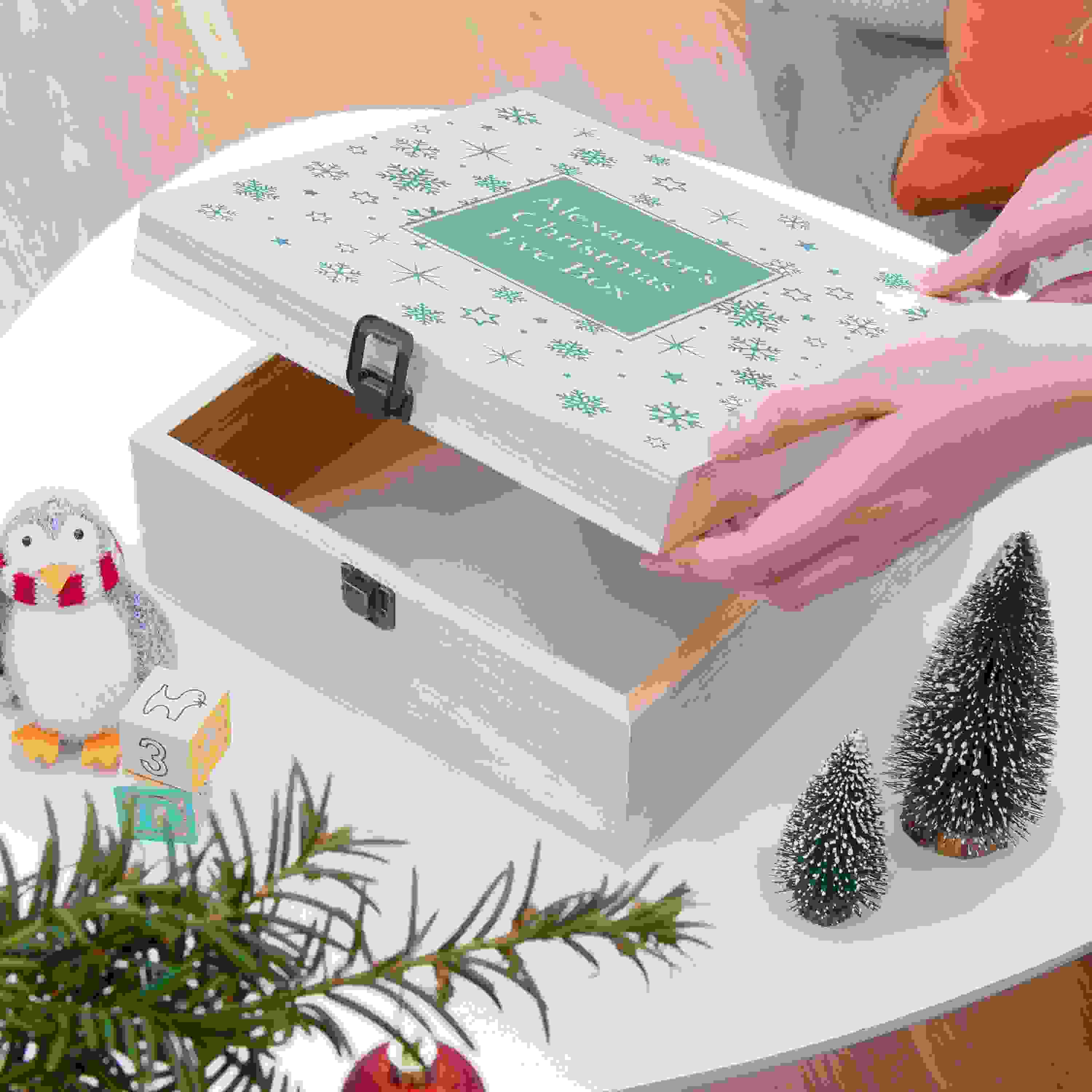 Personalised Snowflake Christmas Eve Box