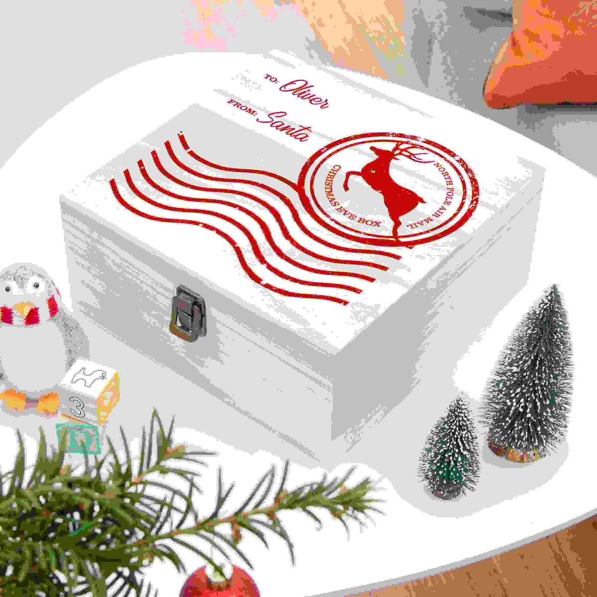 Personalised North Pole Air Mail Christmas Eve Box