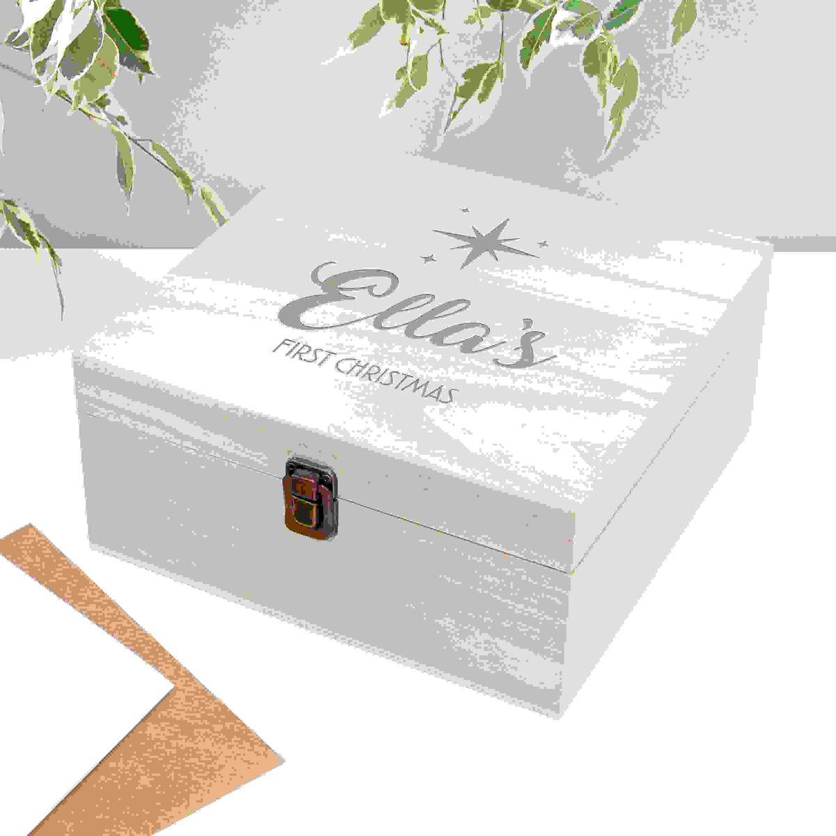 Personalised Minimalist Engraved Christmas Box
