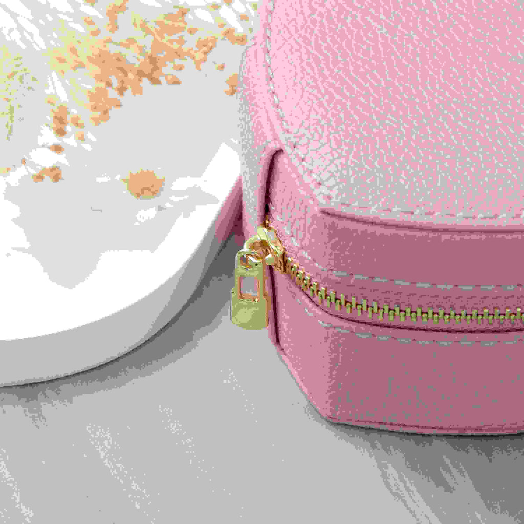 Personalised Pink Heart Jewellery Case