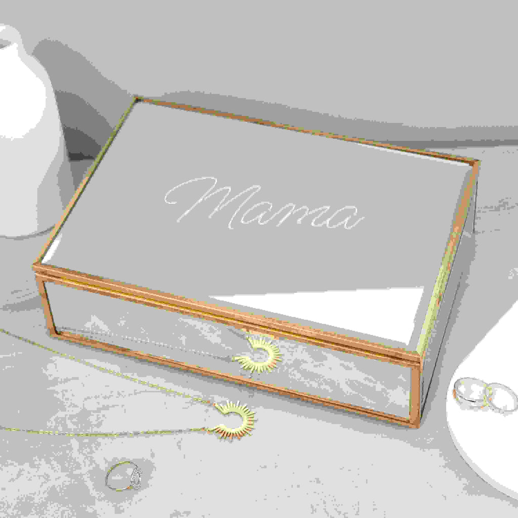 Personalised Mirrored Jewellery Box