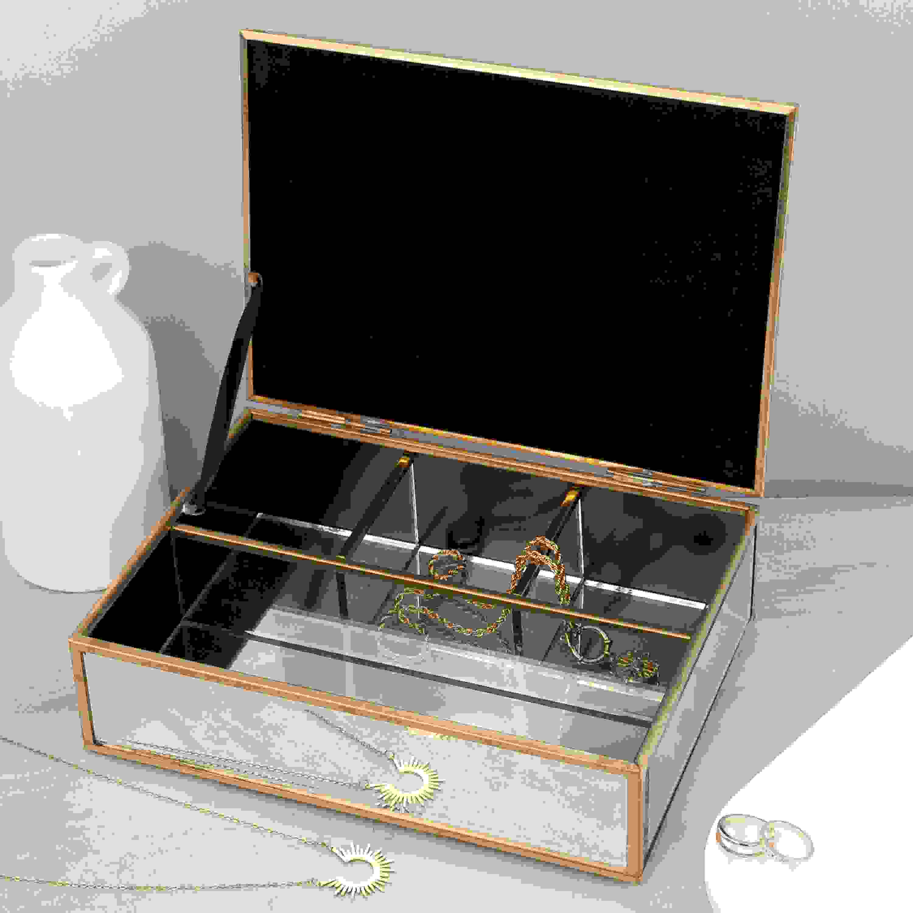 Personalised Mirrored Jewellery Box