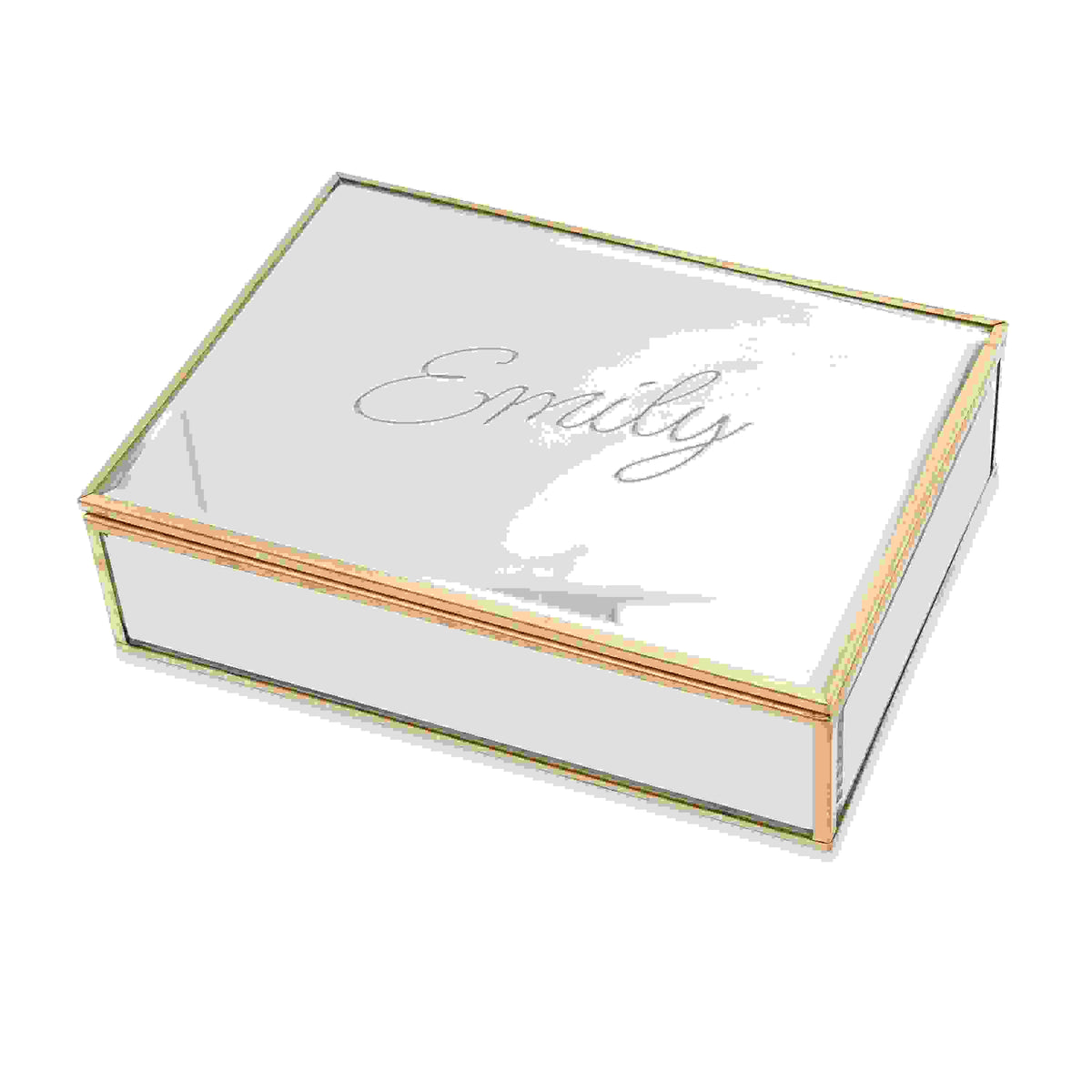 Personalised Mirrored Jewellery Box