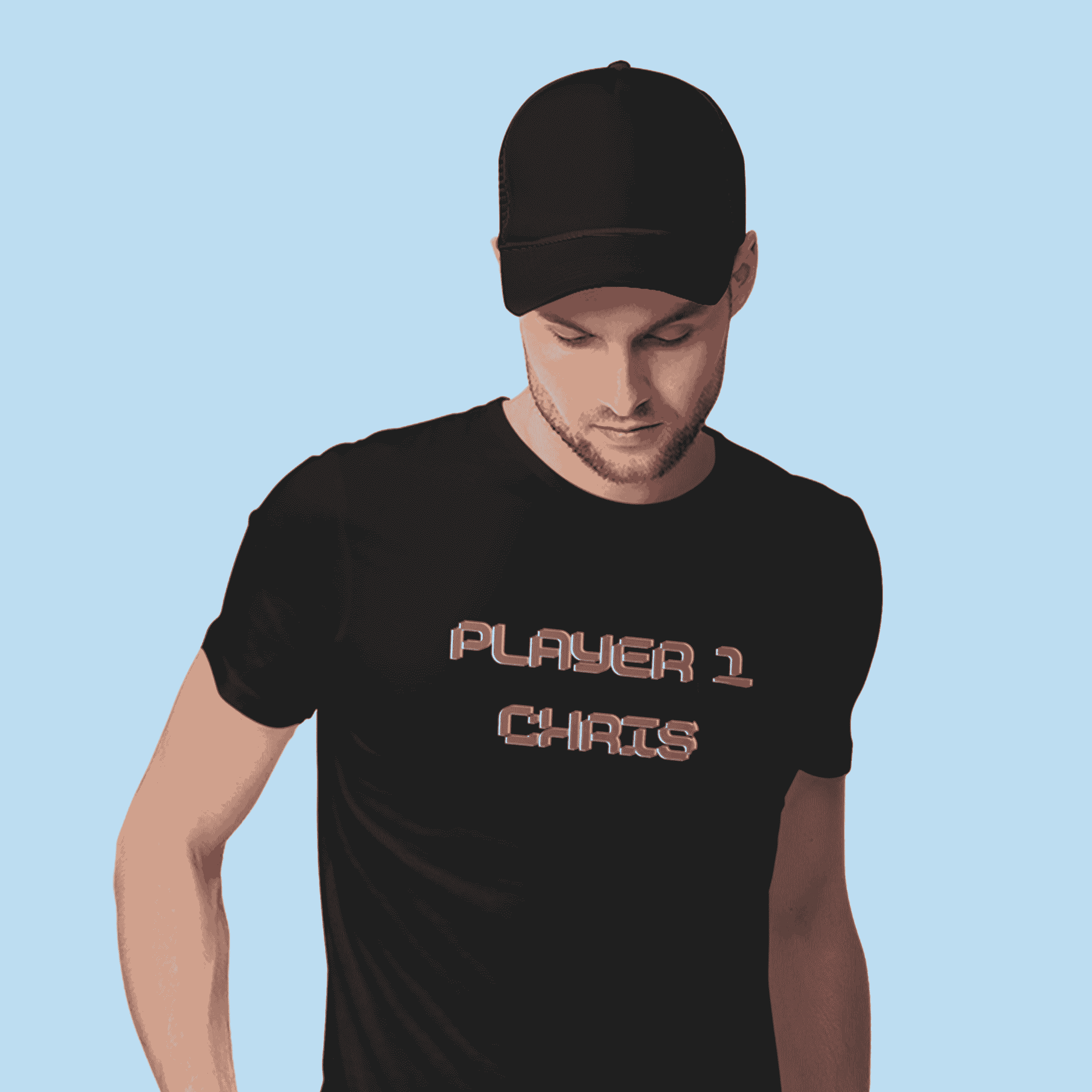 Personalised Men's Player 1 T-Shirt