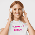 Personalised Women's Player 1 T-Shirt