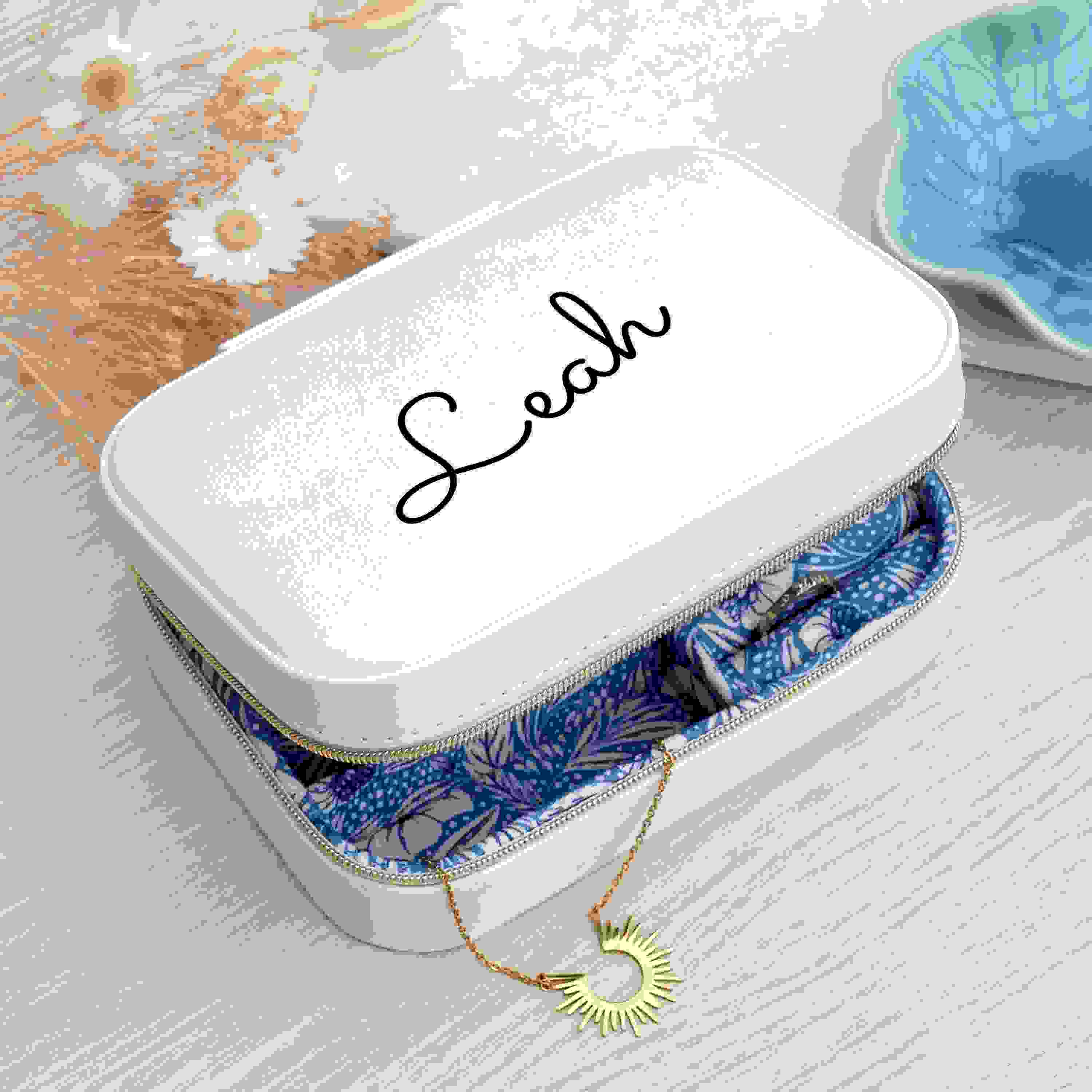 Personalised Travel Jewellery Case