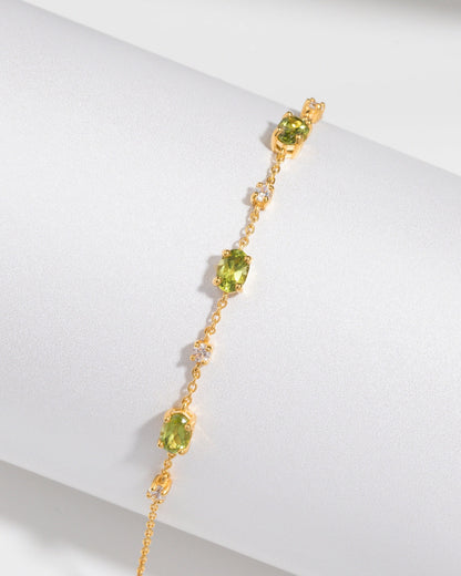 Mini Set 2 - Peridot Jewellery Set in 18k Gold Vermeil - SJR London Timepiece