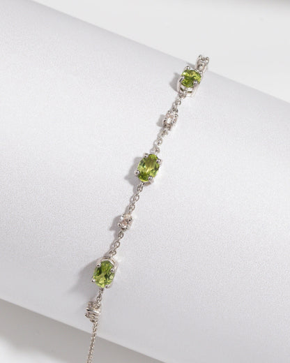 Mini Set 2 - Peridot Jewellery Set in Sterling Silver - SJR London Timepiece