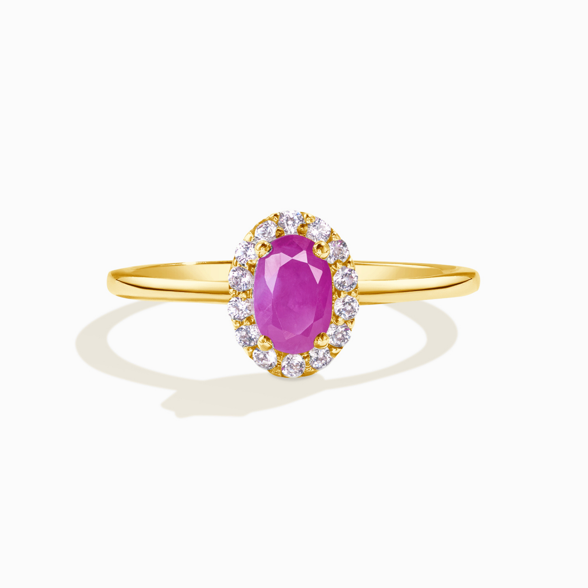 Ruby Ring in 18k Gold Vermeil - SJR London Timepiece