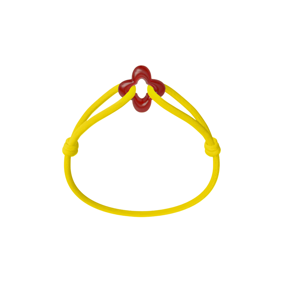 Red Clover Cord Bracelet