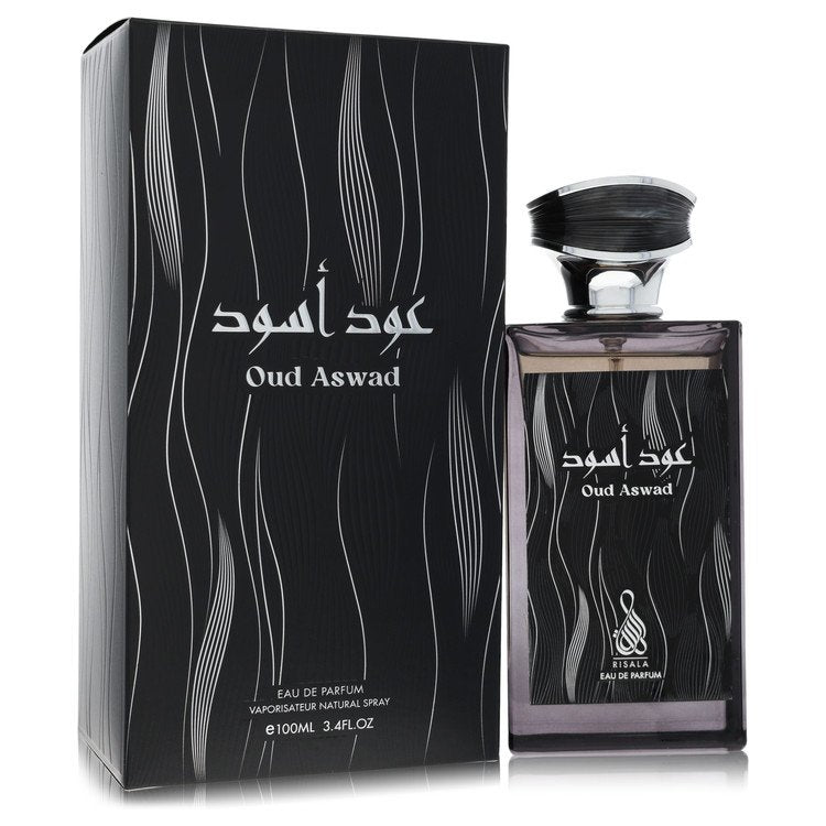 Risala Eau De Parfum Spray for Men 3.4 oz / 100 ml Oud Aswad