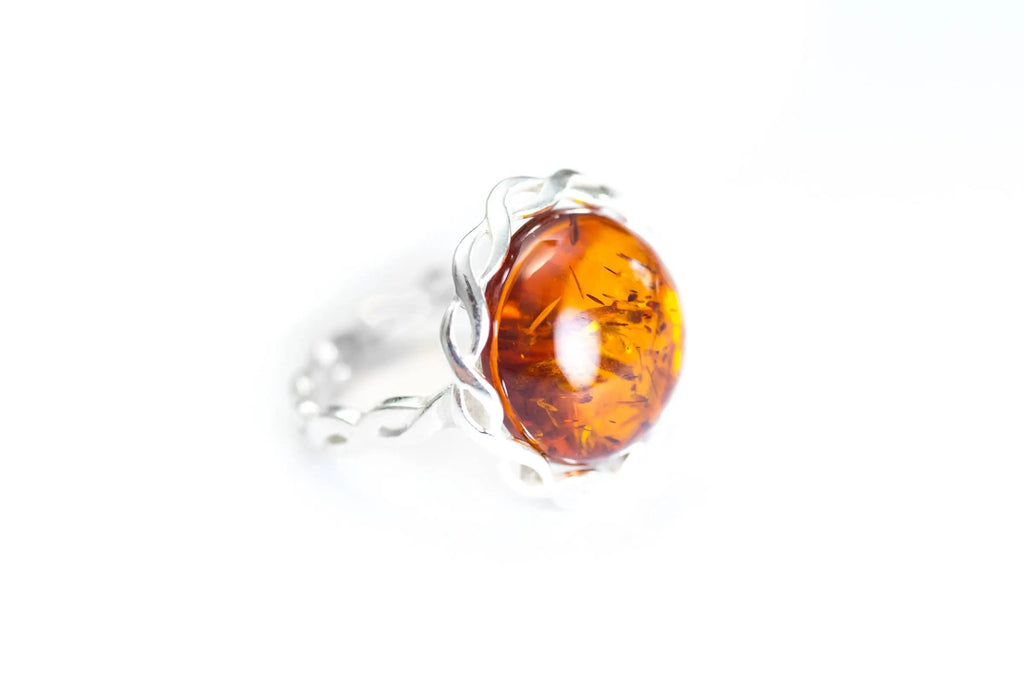 Bague déclaration à motif corde