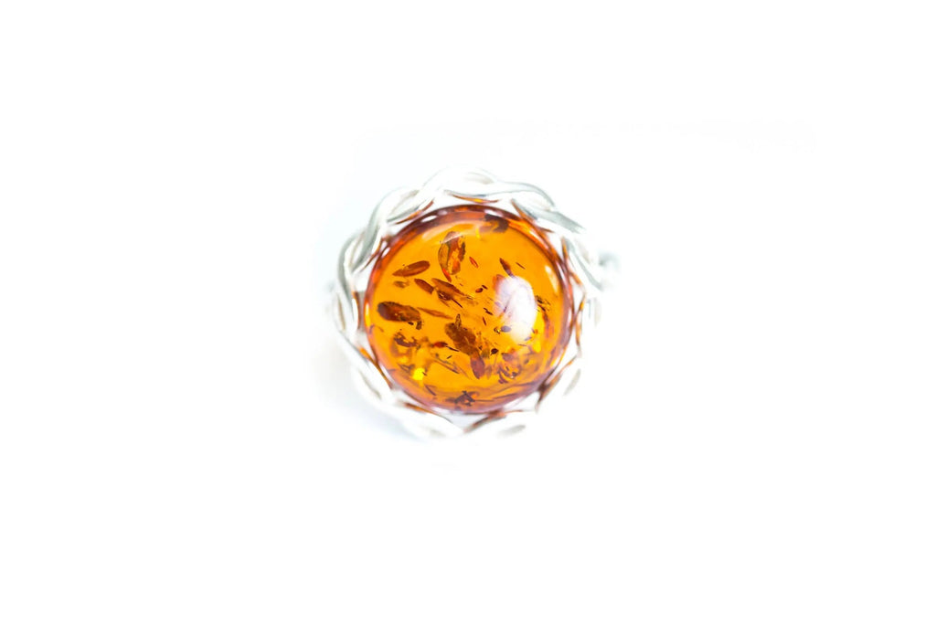 Bague déclaration à motif corde