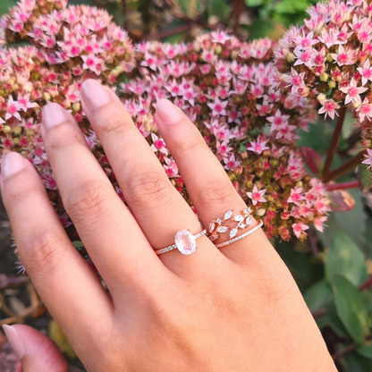 Adjustable Leaf Ring in Rose Gold - SJR London Timepiece
