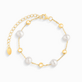 Bracelet perles d'eau douce en vermeil 18 carats