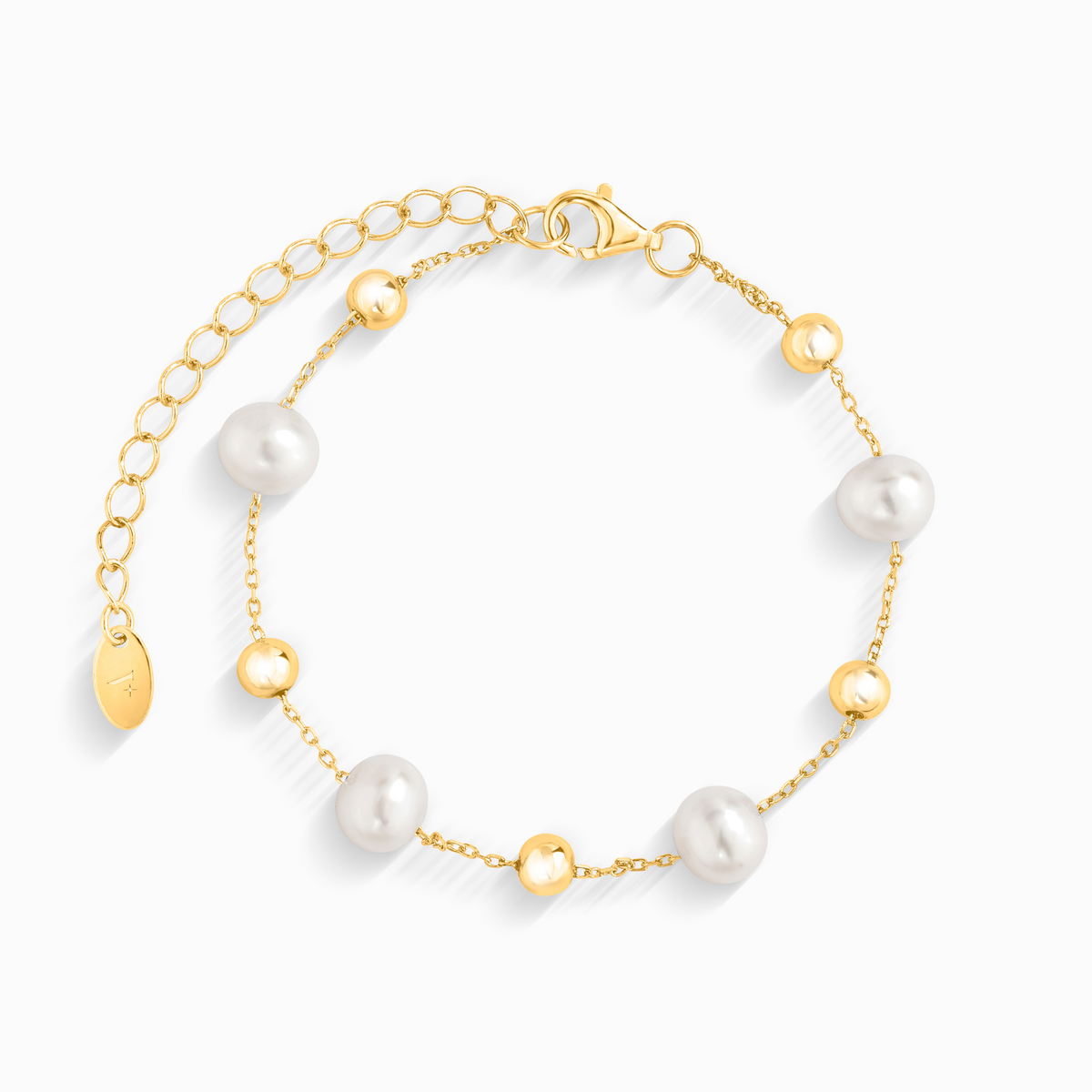 Bracelet perles d'eau douce en vermeil 18 carats