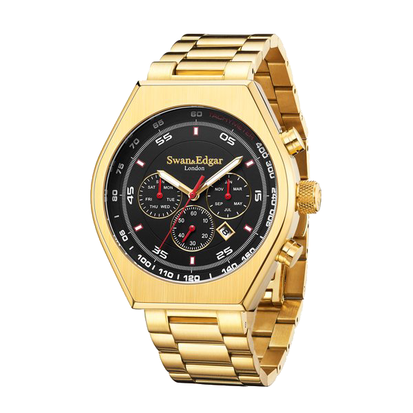 Limited Edition Swan & Edgar Hand Assembled Contemporary Classic Automatic Gold - SJR London Timepiece