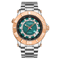 Limited Edition Swan & Edgar Hand Assembled Geometric Racer Automatic Two Tone Steel - SJR London Timepiece