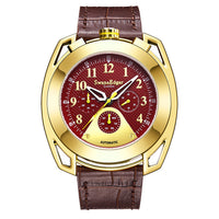 Limited Edition Swan & Edgar Hand Assembled Crusader Automatic Brown - SJR London Timepiece