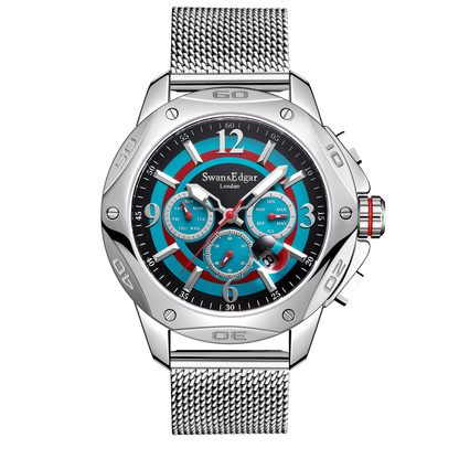 Limited Edition Swan & Edgar Hand Assembled Sports Target Automatic Steel - SJR London Timepiece