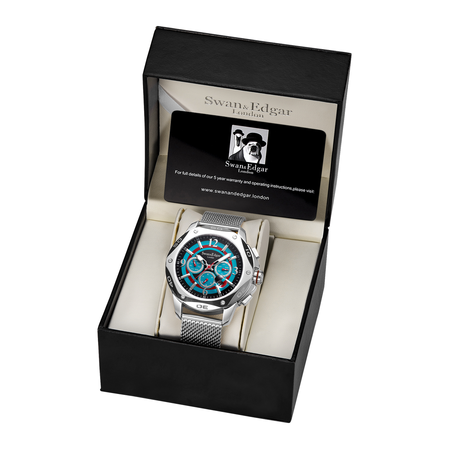 Limited Edition Swan & Edgar Hand Assembled Sports Target Automatic Steel - SJR London Timepiece