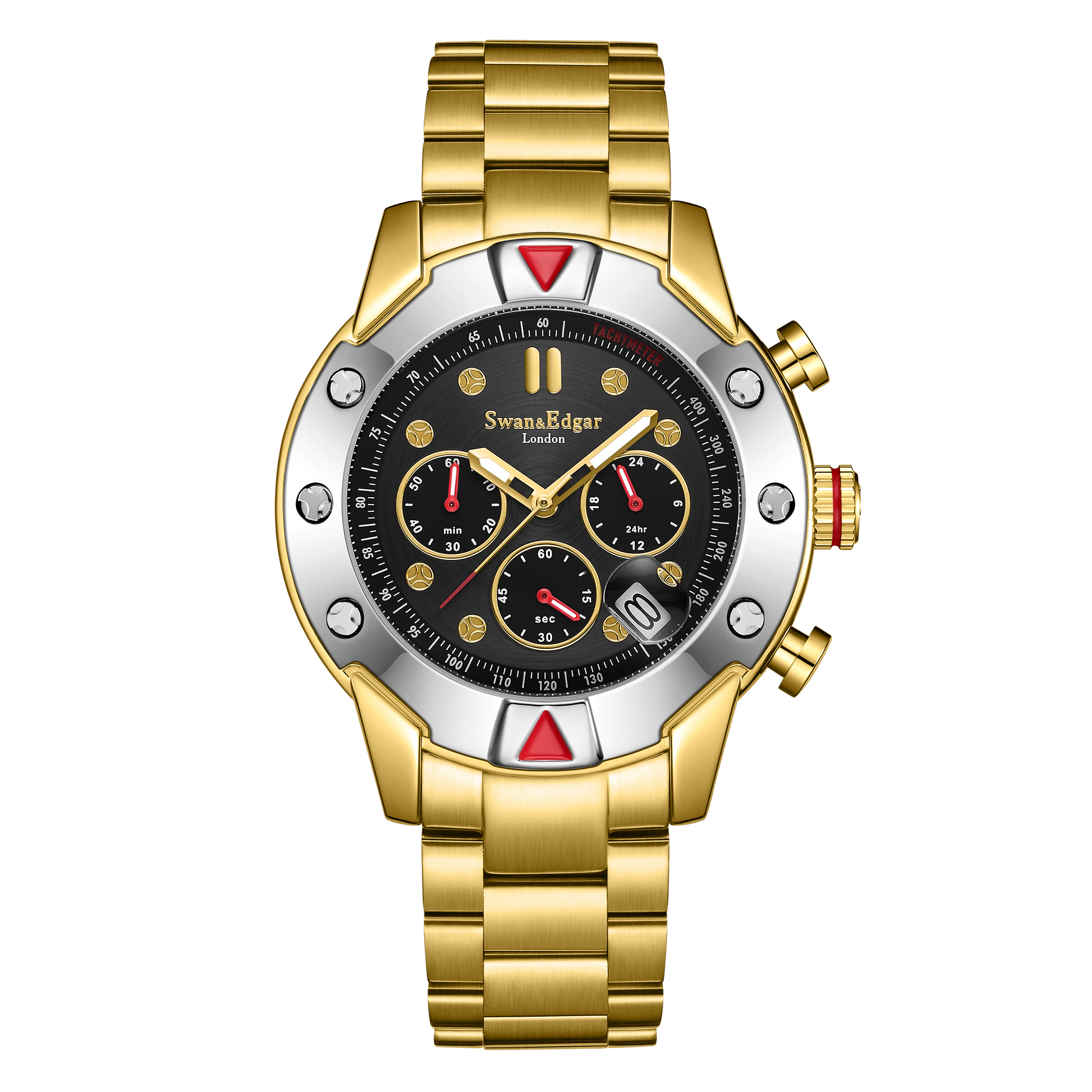 Limited Edition Swan & Edgar Hand Assembled Mechanical-Quartz Hybrid Gold - SJR London Timepiece