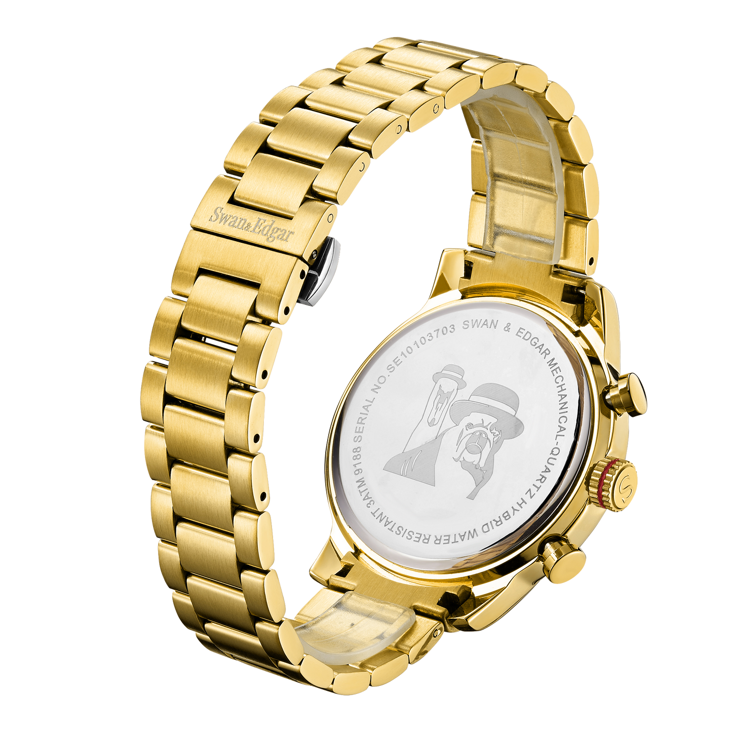 Limited Edition Swan & Edgar Hand Assembled Mechanical-Quartz Hybrid Gold - SJR London Timepiece