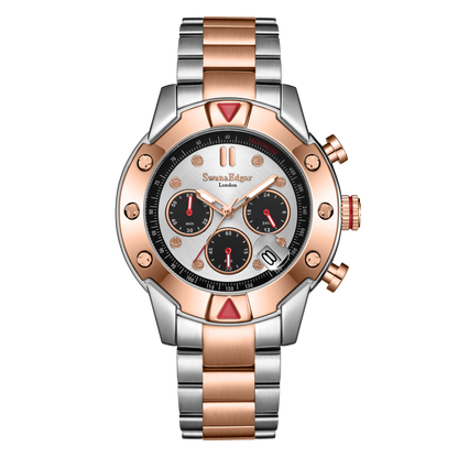 Limited Edition Swan & Edgar Hand Assembled Mechanical Quartz Hybrid Two Tone - SJR London Timepiece