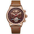 Édition limitée Swan & Edgar Montre Hasten Automatique Brun Rosé Assemblée Main