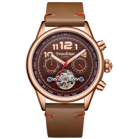 Limited Edition Swan & Edgar Hand Assembled Hasten Automatic Rose Brown - SJR London Timepiece