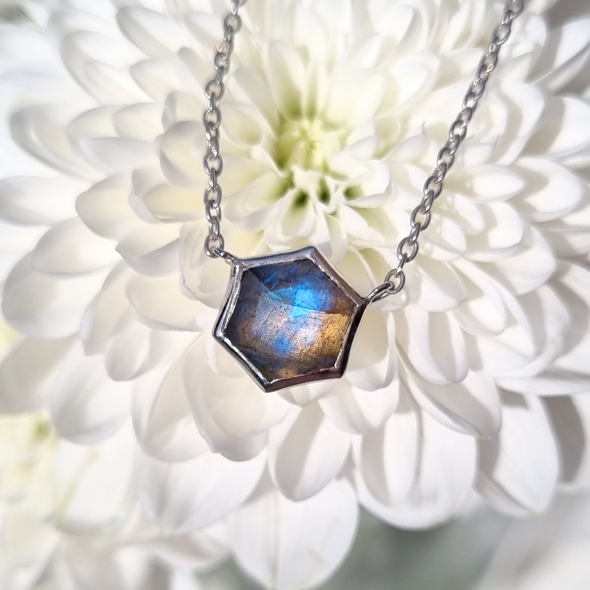 Collier en labradorite et argent sterling