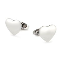 Love Hearts In Sterling Silver Cufflinks
