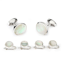 Classic Sterling Silver And Mother Of Pearl Dress Set