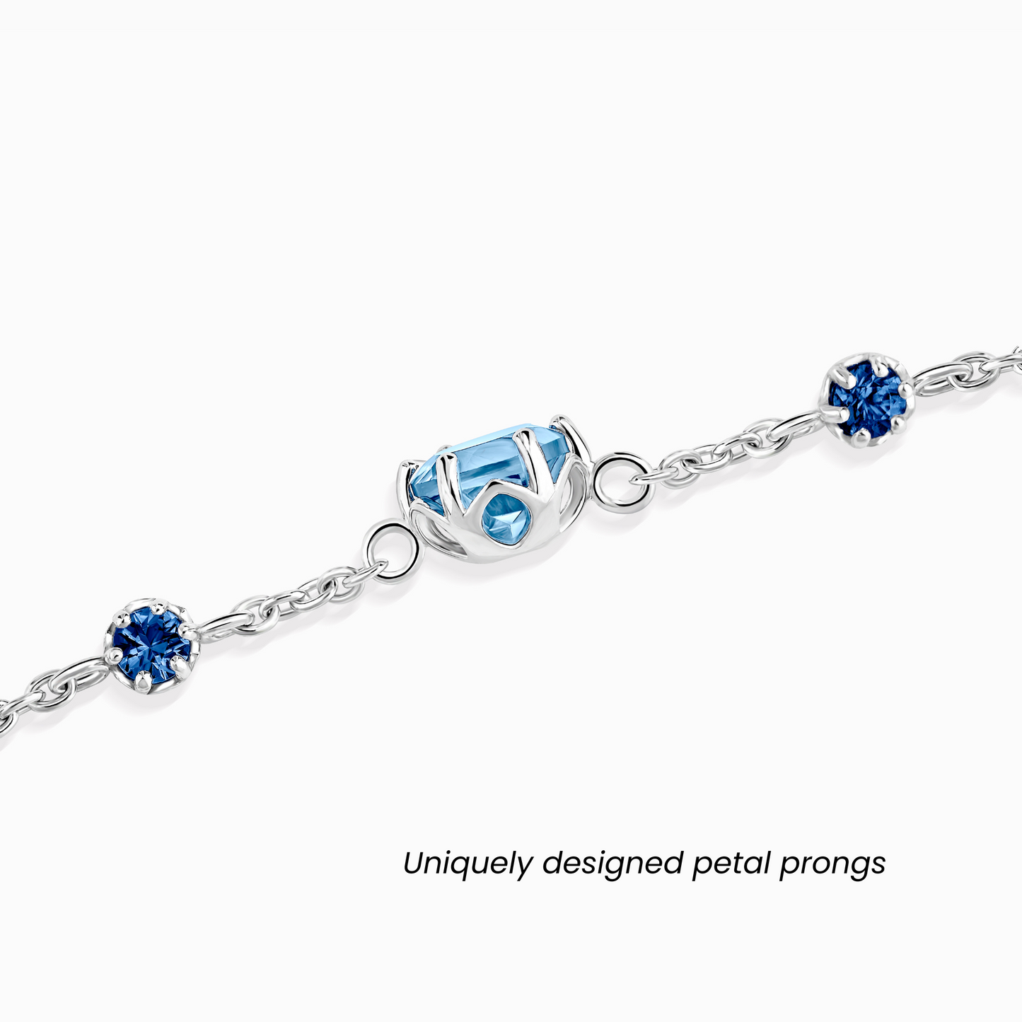Blue Sapphire & Blue Topaz Jewellery Set in Sterling Silver - SJR London Timepiece
