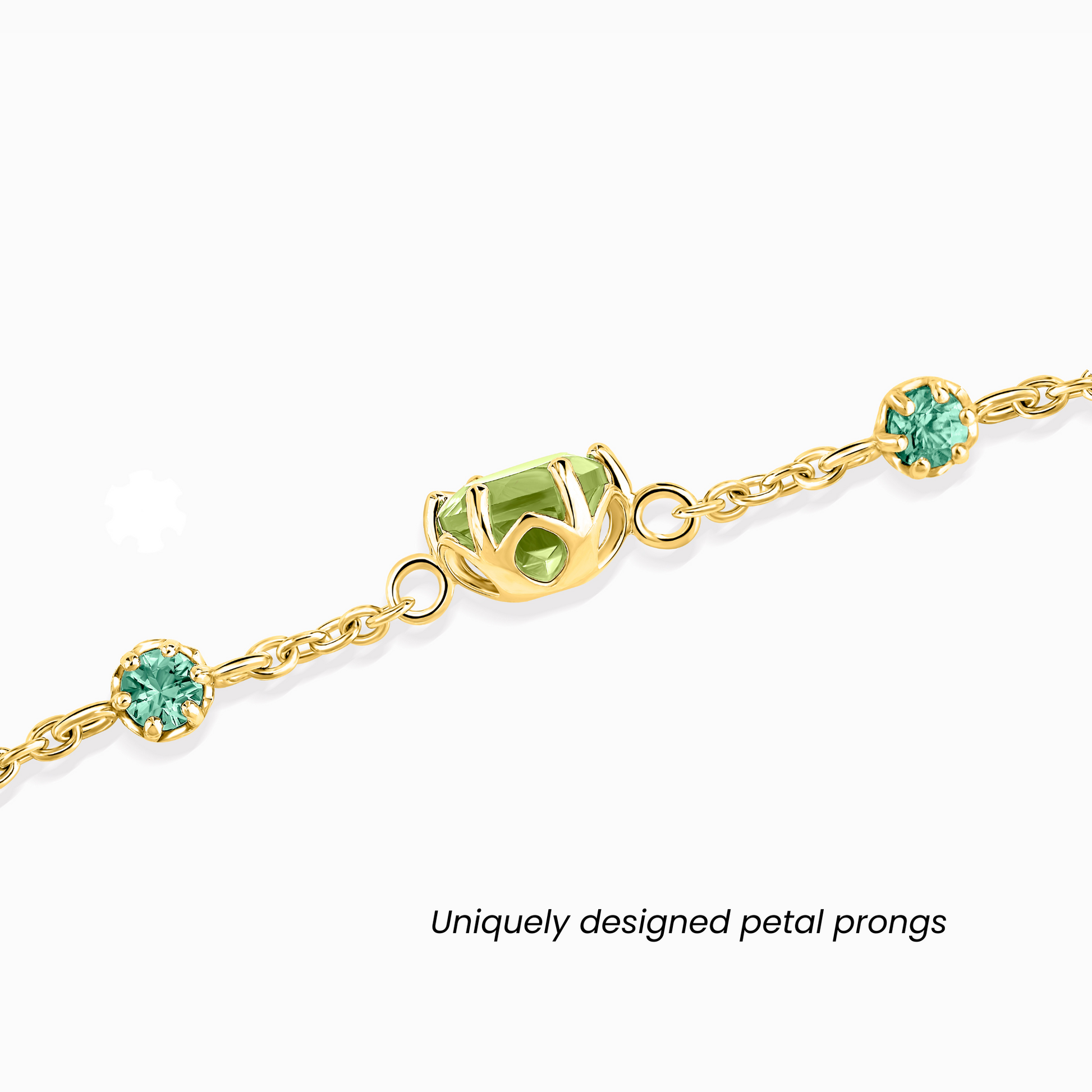 Emerald & Peridot Jewellery Set in 18k Gold Vermeil - SJR London Timepiece