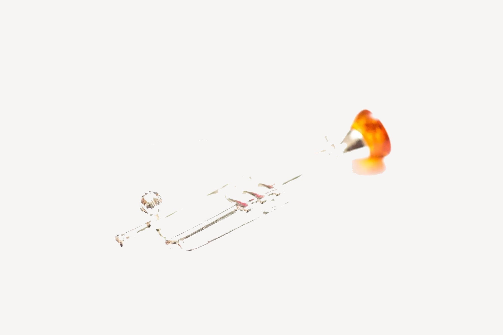 Broche Trompette Argentée