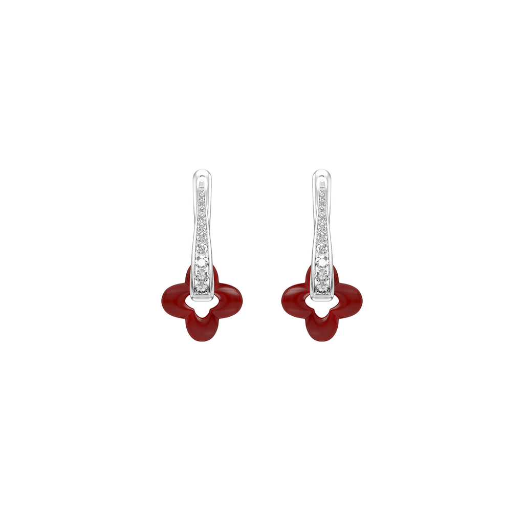 Silver Clover Earrings