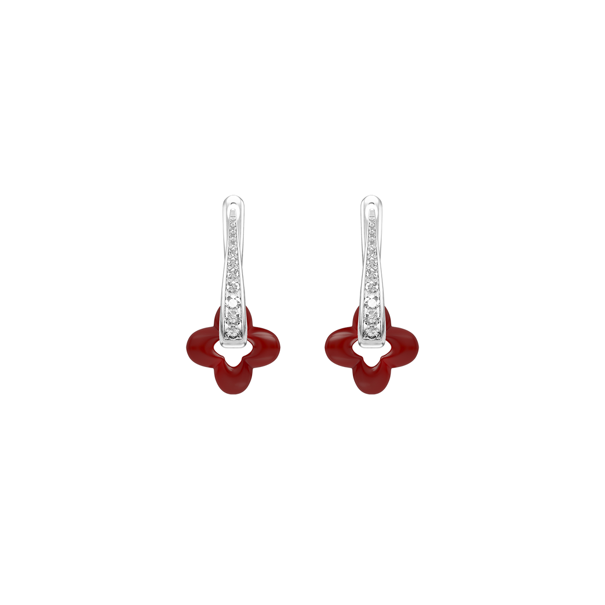 Silver Clover Earrings