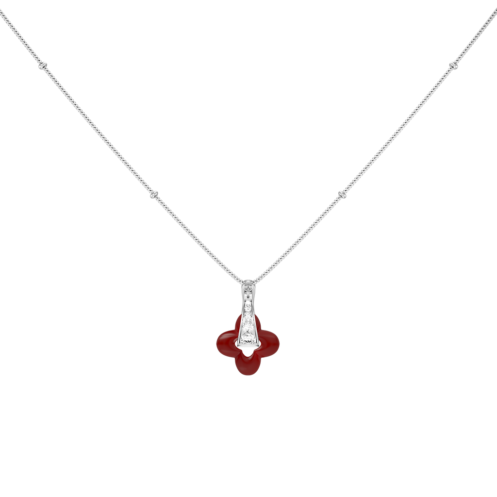 Silver Clover Necklace