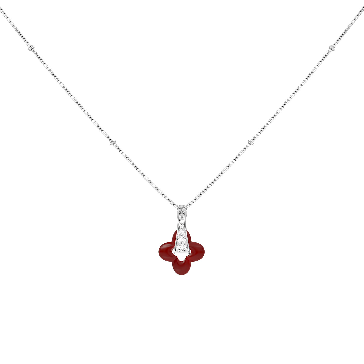 Silver Clover Necklace