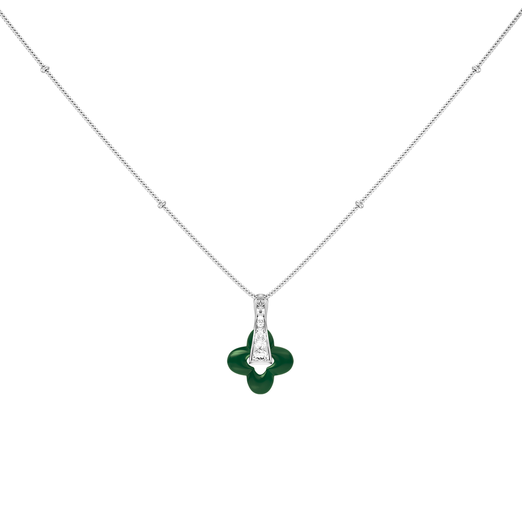 Silver Clover Necklace