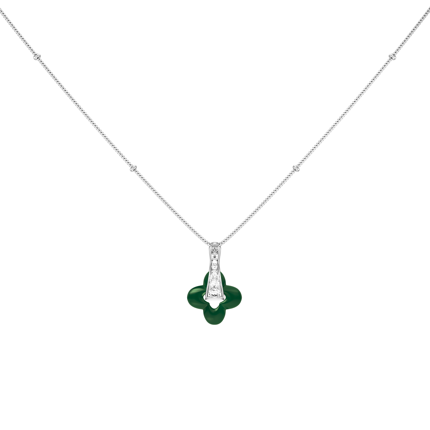 Silver Clover Necklace