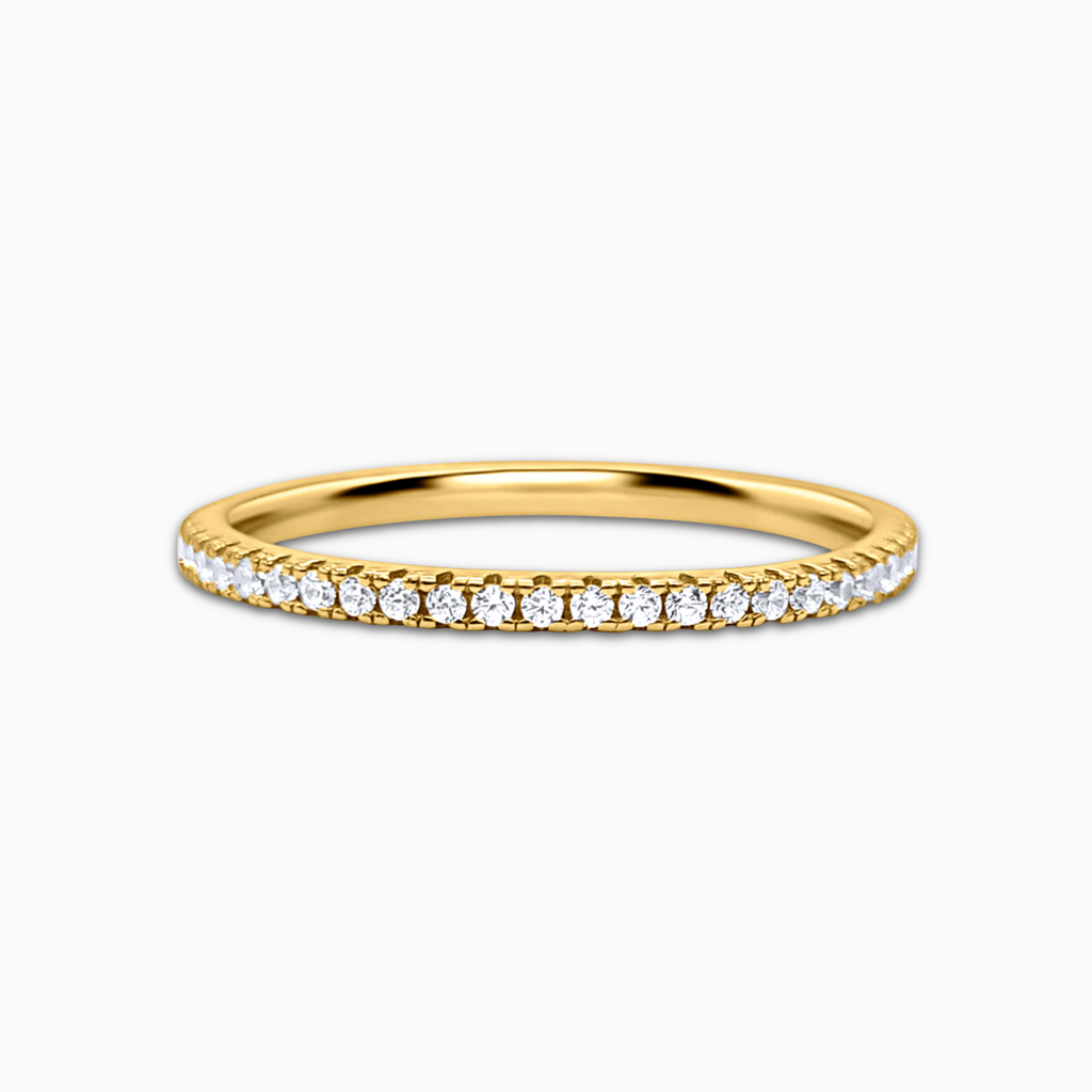 Bague fine éternité complète (1,2 mm) en or