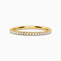 Bague fine éternité complète (1,2 mm) en or