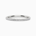 Bague fine alliance éternité (1,2 mm) en argent sterling